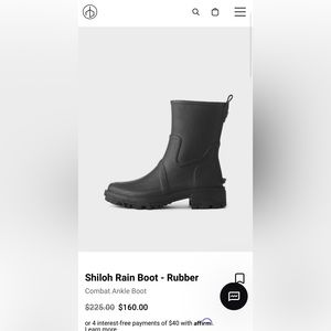Rag & Bone Shiloh Rain Boots - Brand New w Box
